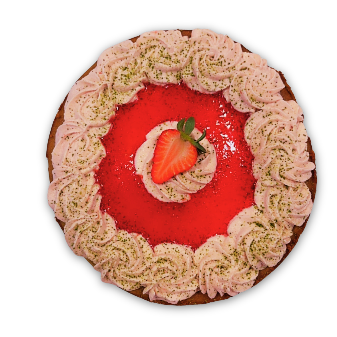 Strawberry Matcha Cheesecake