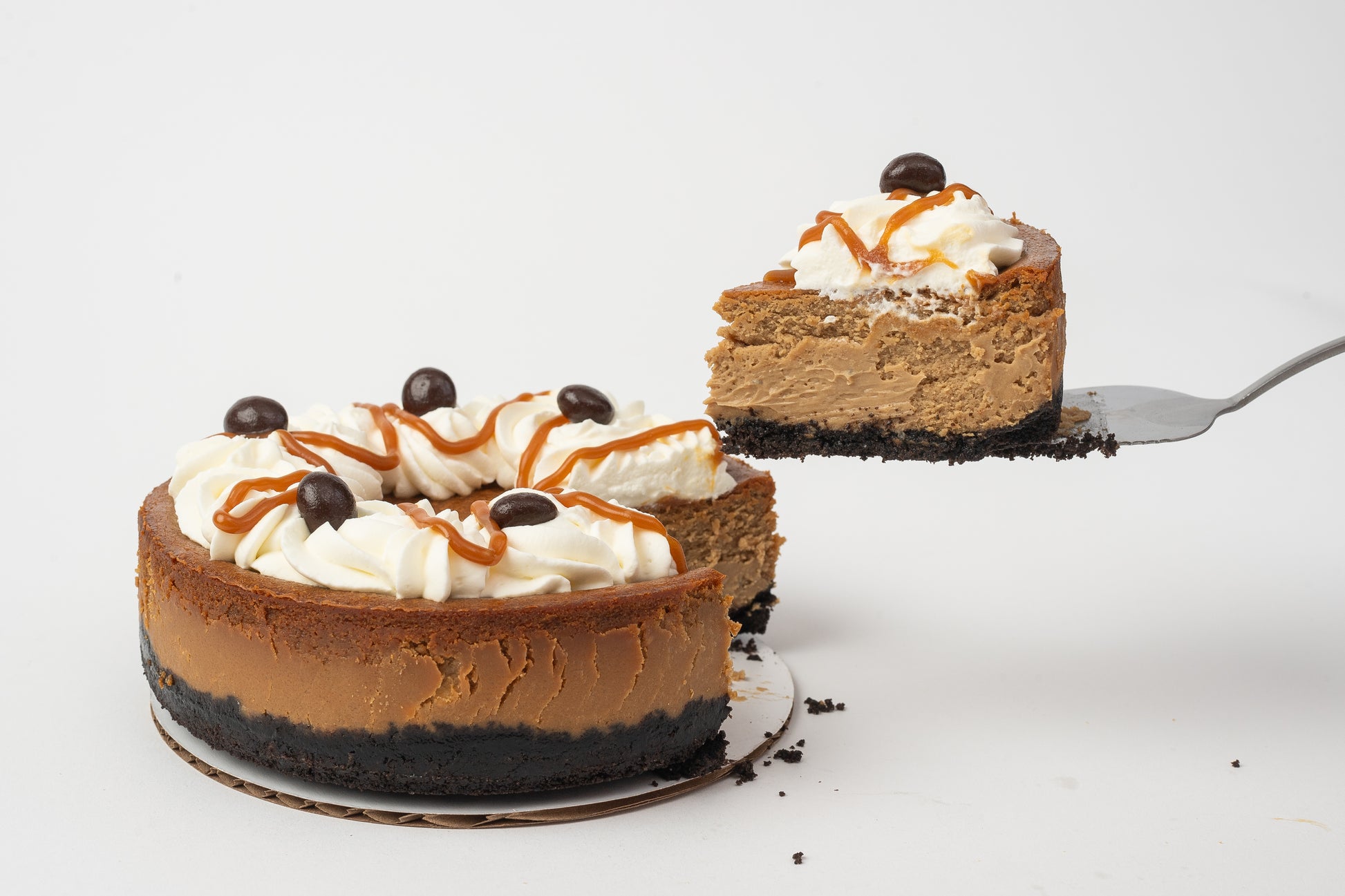 Salted Caramel Cappuccino Cheesecake
