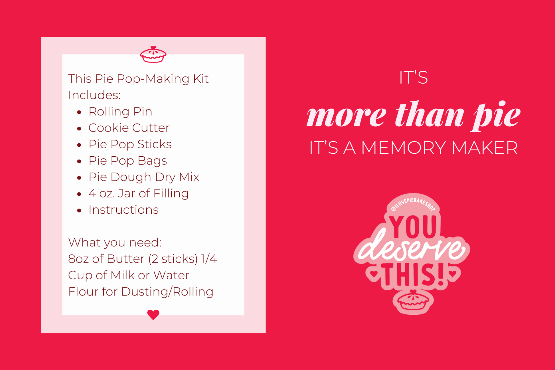 Pie Pop Making Kit