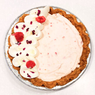 White Chocolate Raspberry Mousse Pie